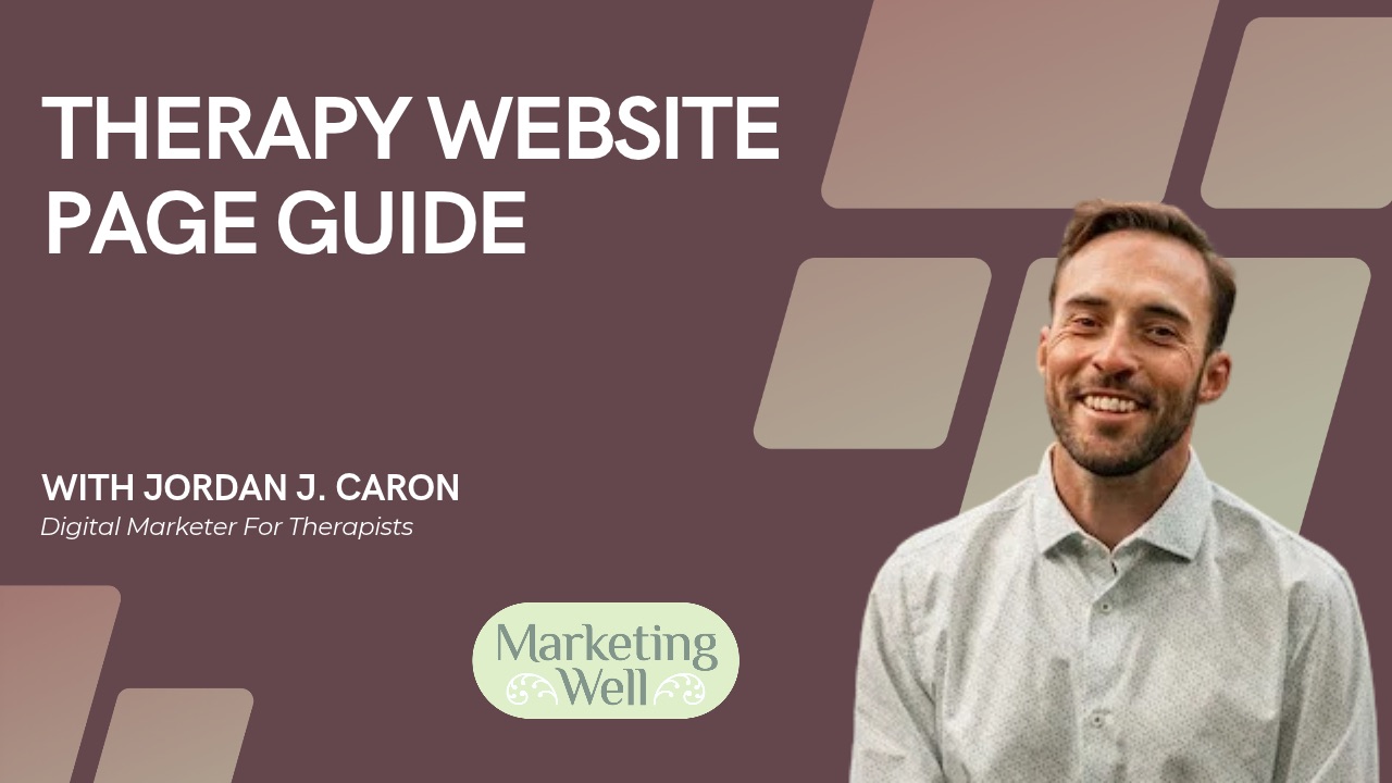 What pages should a therapist website have?