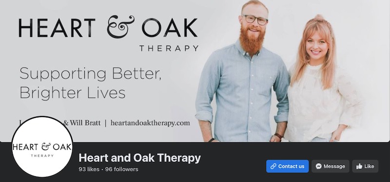 Facebook profile and cover photo optimization for therapists